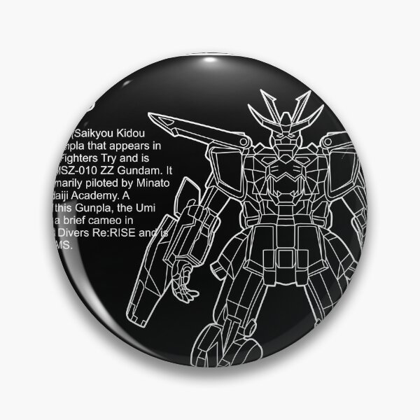 Item preview, ZZ GUNDAM TYRON 3 MSZ-010  BLACK WHITE STREETWEAR designed and sold by Gundam Artwork.