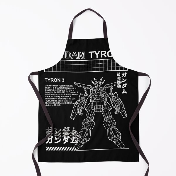 Item preview, ZZ GUNDAM TYRON 3 MSZ-010 BLACK WHITE STREETWEAR designed and sold by Gundam Artwork.