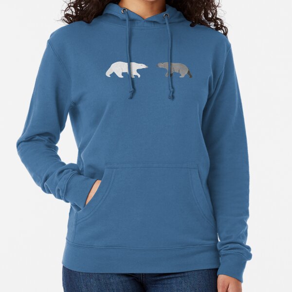 Two Bears Pattern Lightweight Hoodie