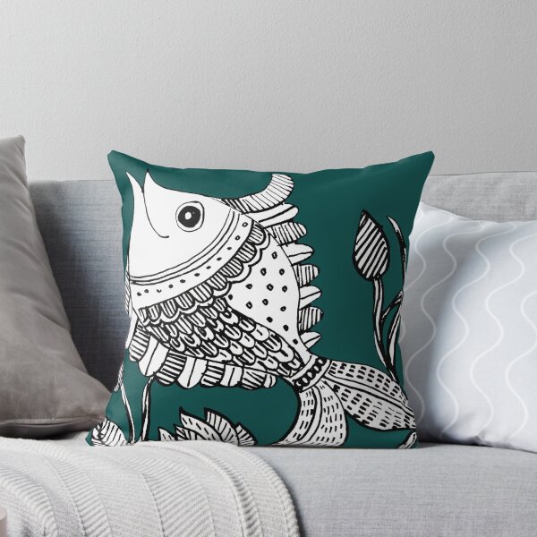 Item preview, Artistic Fish Hand Drawn Design designed and sold by SafariByMarisa.