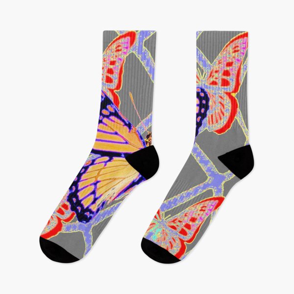 Item preview,  MONARCH BUTTERFLIES DIAMOND PATTERN GREY ART  designed and sold by sharlesart.