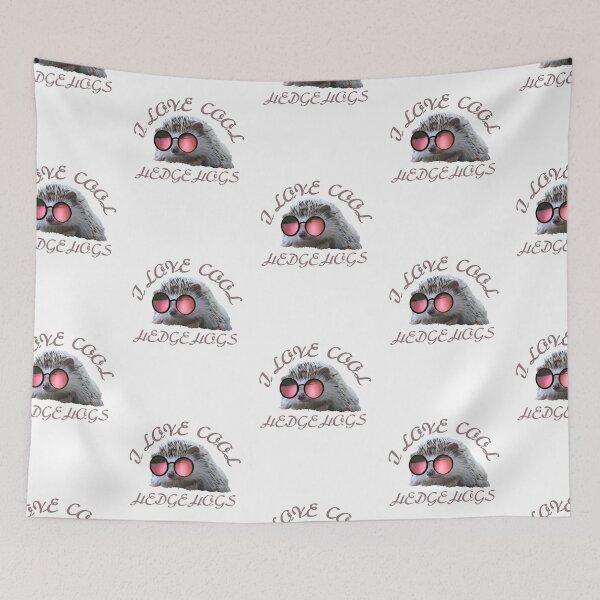 Item preview, i love cool hedgehogs - funny gnawer designed and sold by vibeno1.