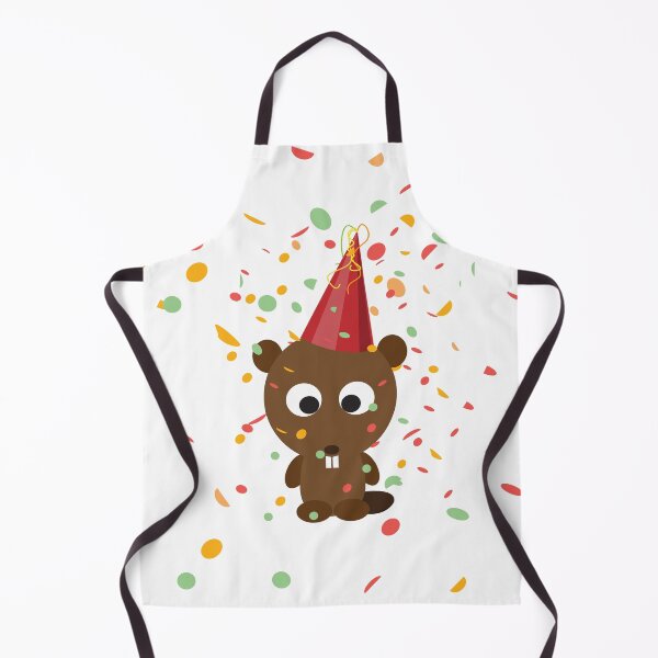 Artikelvorschau, Niedlicher bunter Confetti-Party-Biber entworfen und verkauft von Hedgie Designs.