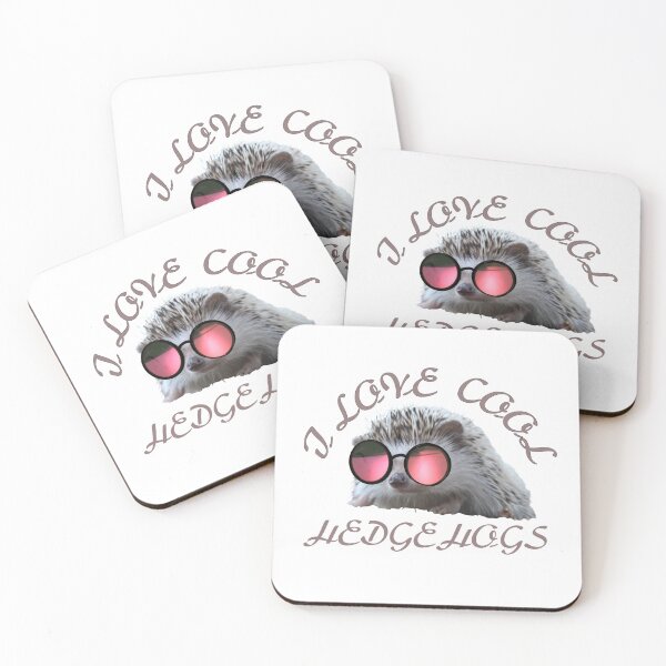 Item preview, i love cool hedgehogs - funny gnawer designed and sold by vibeno1.