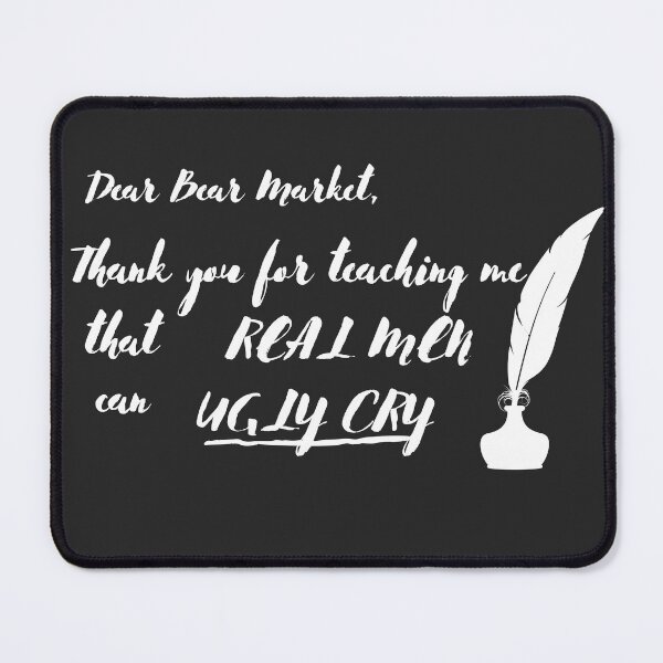 Item preview, Real men can ugly cry- Funny – Dog lover - Gag gift - Unique gift for stock market, crypto, options trader, forex traders and day traders designed and sold by TradingTeesKids.