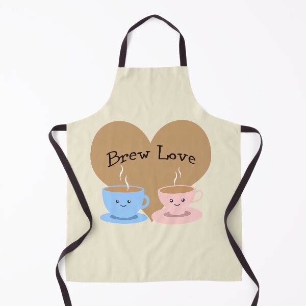 Item preview, Brew Love Cute Coffee Cup Couple designed and sold by Hedgie Designs.