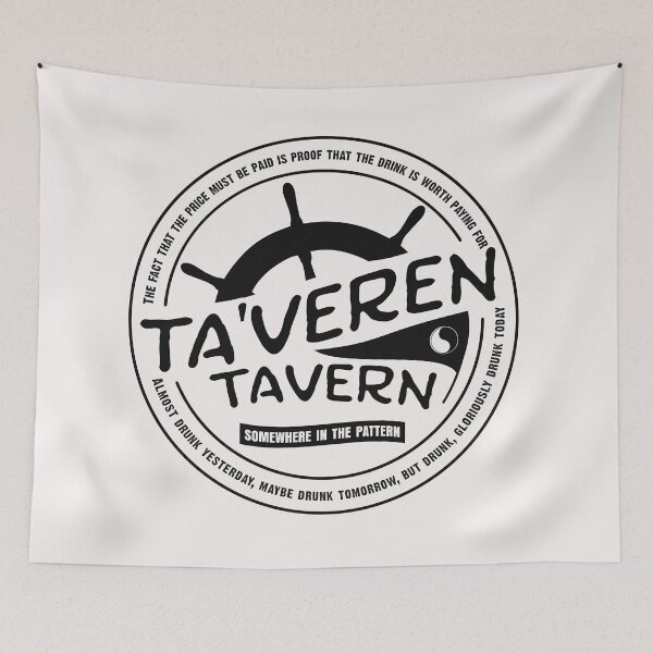 Item preview, Ta'veren Tavern Logo (black) designed and sold by Taveren-Tavern.