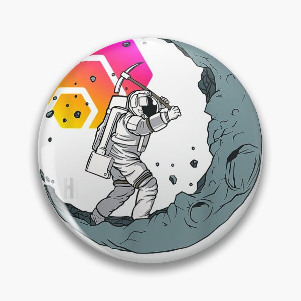 Item preview, HEX Moon Miner Crypto Space Man Cryptocurrency Stake 5555 T-Shirt designed and sold by CreceliusAdolf.