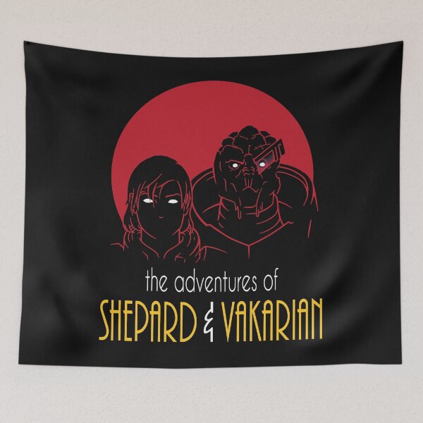 Artikelvorschau, Abenteuer von FemShep und Vakarian Essential T-Shirt entworfen und verkauft von LapsleySabrina.