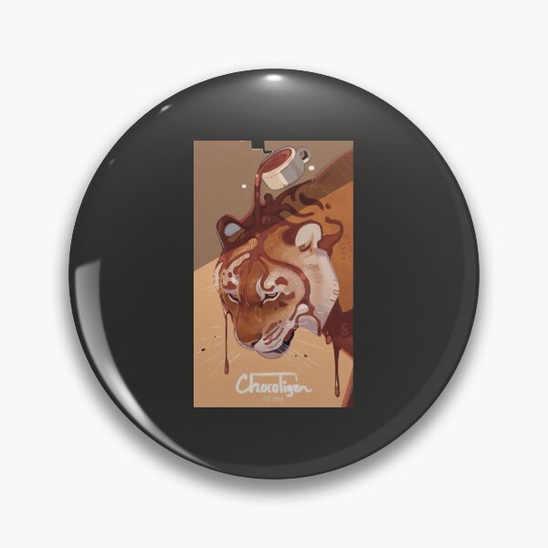 Item preview, Pegatina Choco Tiger designed and sold by ChristianSpiste.
