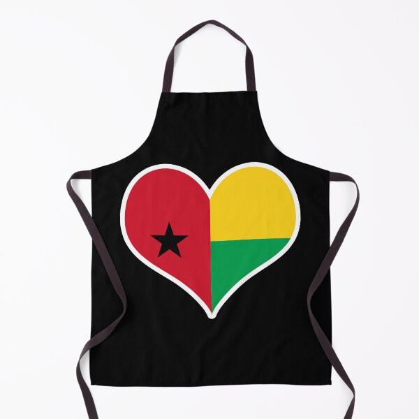 Item preview, Guinea-Bissau Flag Heart designed and sold by PKHalford.