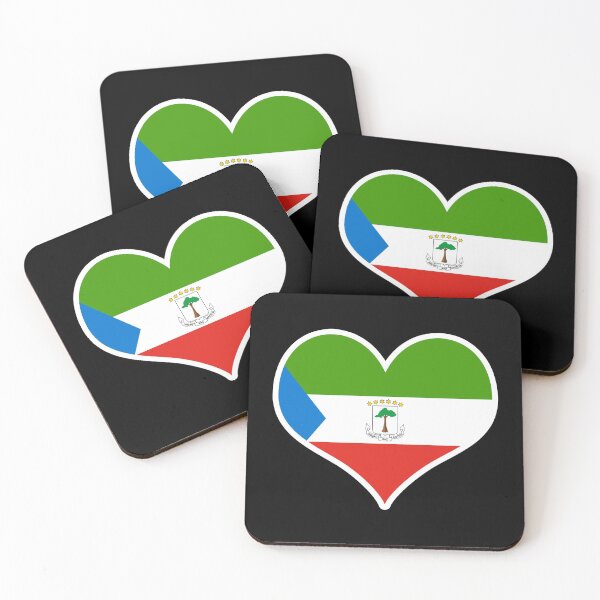 Item preview, Equatorial Guinea Flag Heart designed and sold by PKHalford.