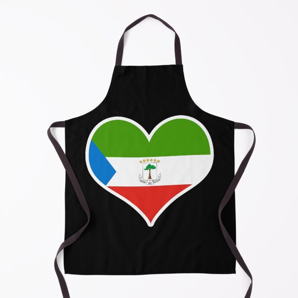 Item preview, Equatorial Guinea Flag Heart designed and sold by PKHalford.