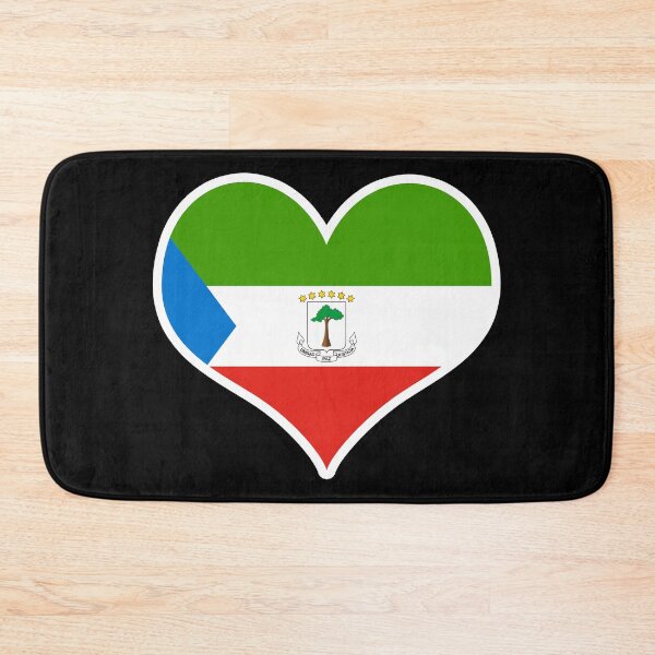 Item preview, Equatorial Guinea Flag Heart designed and sold by PKHalford.