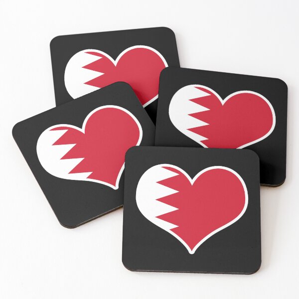 Item preview, Bahrain Flag Heart designed and sold by PKHalford.