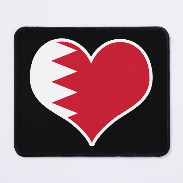 Item preview, Bahrain Flag Heart designed and sold by PKHalford.