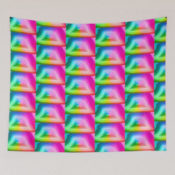 Item preview, Fancy radiant rainbow colors agate slice mineral designed and sold by Lukasz Szczepanski.