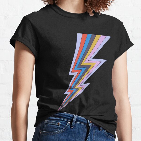 Rainbow Lightning Bolt Classic T-Shirt