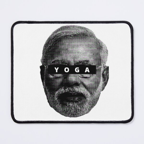 Item preview, Cool Narendra Modi Indian prime minister Black yoga designed and sold by Tiredmenphilo.