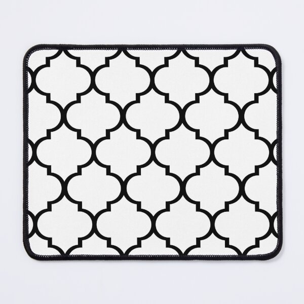 Item preview, Moroccan Trellis Pattern in White and Black designed and sold by James Prince.