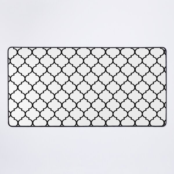 Item preview, Moroccan Trellis Pattern in White and Black designed and sold by James Prince.