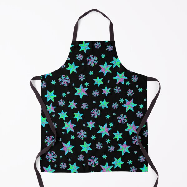 Item preview, Stars & Snowflakes IRIDESCENT Pattern: Light Aqua/Mauve designed and sold by PawsitiveMum.