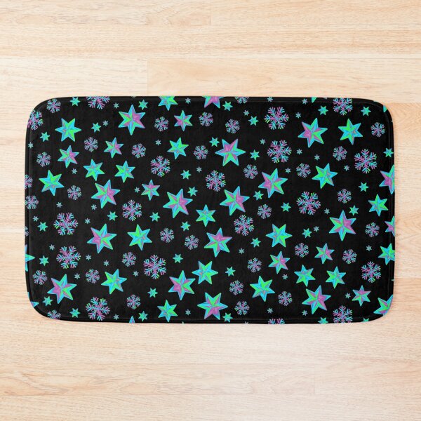 Item preview, Stars & Snowflakes IRIDESCENT Pattern: Light Aqua/Mauve designed and sold by PawsitiveMum.