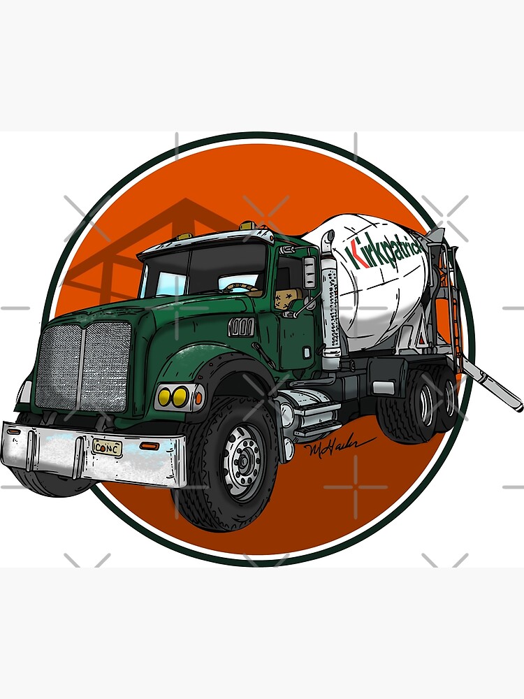 "Kirkpatrick Concrete Hard Hat Sticker" Poster for Sale by Statepallets