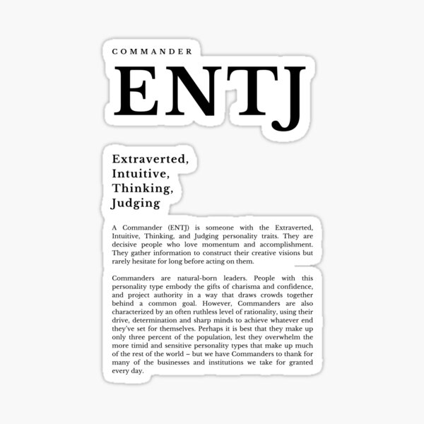 intj - mbti Sticker for Sale by verticalley