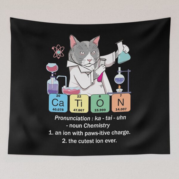 Item preview, Funny Inorganic Chemistry Cat Art Gift designed and sold by MrEddie10.