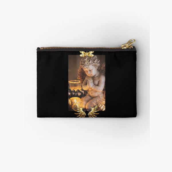 Item preview, Sweet Angel With Gold Wings & Dragonfly Design designed and sold by EarthArtDesigns.