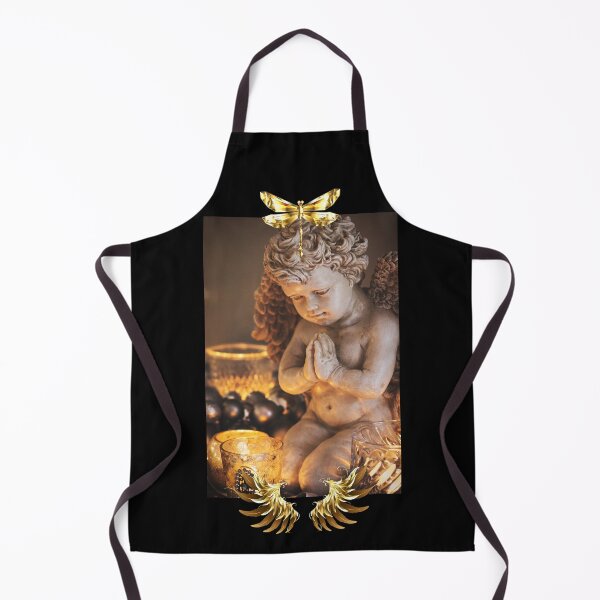 Item preview, Sweet Angel With Gold Wings & Dragonfly Design designed and sold by EarthArtDesigns.