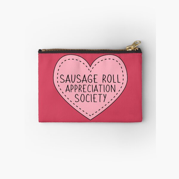 Item preview, Sausage Roll Appreciation Society Cute Pink Heart Stitches designed and sold by cashewdays.