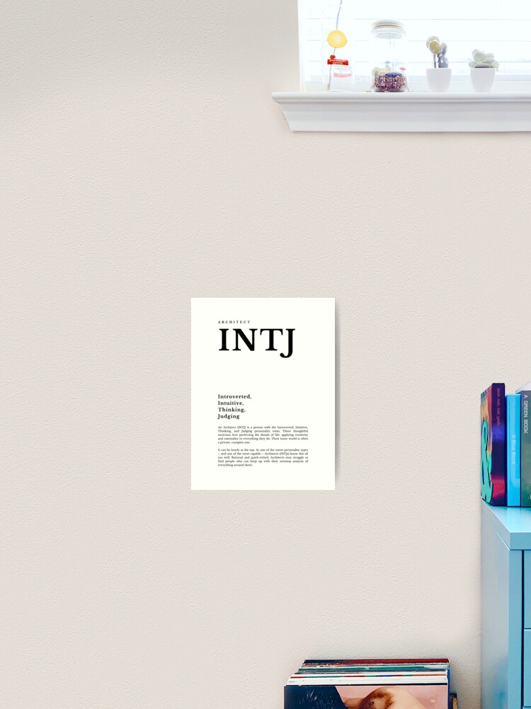 intj - mbti Sticker for Sale by verticalley