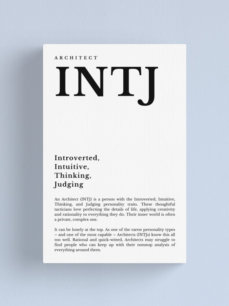 intj - mbti Sticker for Sale by verticalley