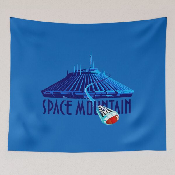 Item preview, Space Mountain Retro Style - Navy Blue Text  designed and sold by Nathanleeab.