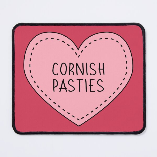 Item preview, Cornish Pasties Cute Pink Heart Stitches designed and sold by cashewdays.