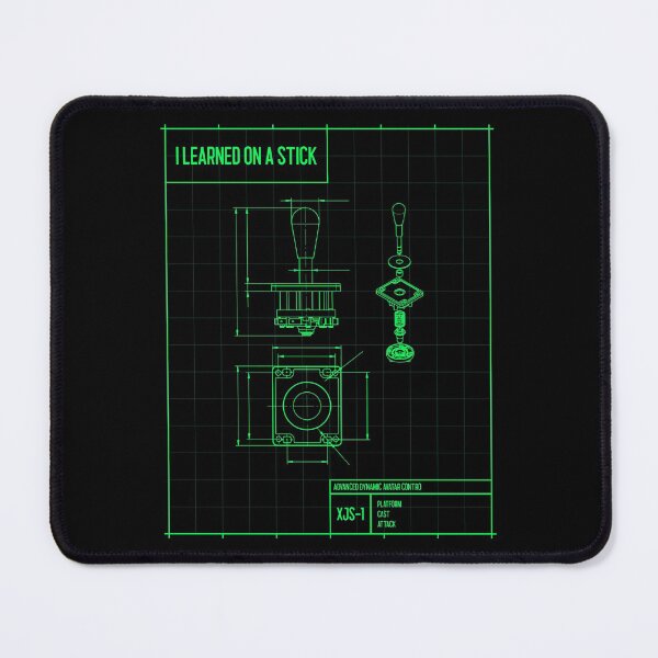 Item preview, I Learned On A Stick - Retro Video Gamer Blueprint designed and sold by Rad-State.