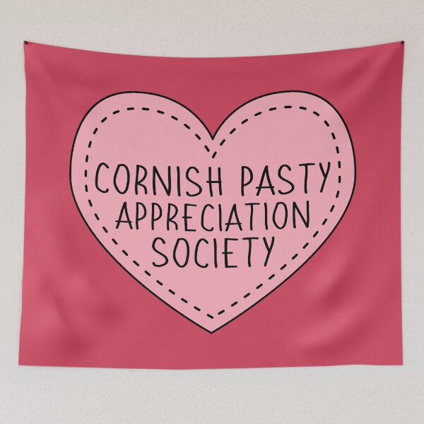 Item preview, Cornish Pasty Appreciation Society Cute Pink Heart Stitches designed and sold by cashewdays.