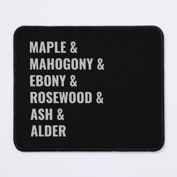 Item preview, Maple & Mahogany & Ebony & Rosewood & Ash & Alder - Guitar Player's Favorite Woods designed and sold by Rad-State.