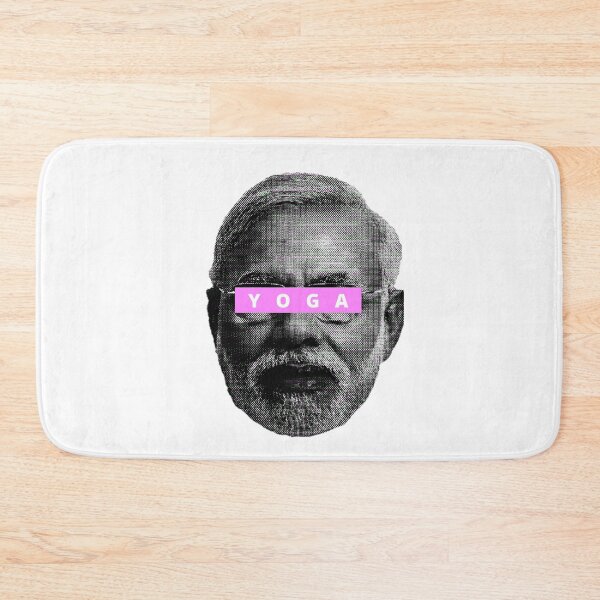 Item preview, Cool Narendra Modi politics Pink yoga designed and sold by Tiredmenphilo.