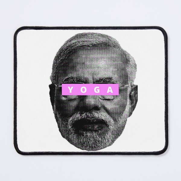 Item preview, Cool Narendra Modi politics Pink yoga designed and sold by Tiredmenphilo.