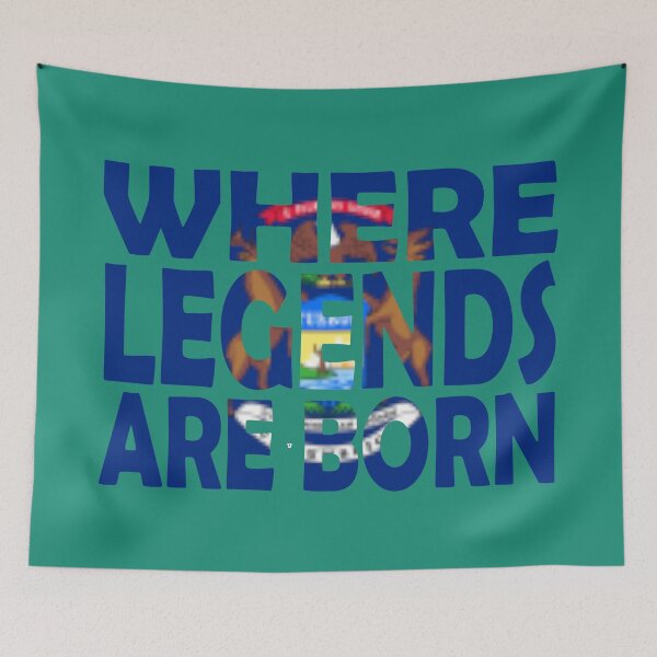 Item preview, Michigan Flag - Where Legends Are Born designed and sold by Quotes-I-Wear.