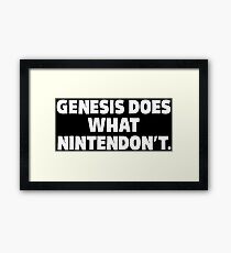 Genesis Does Framed Print