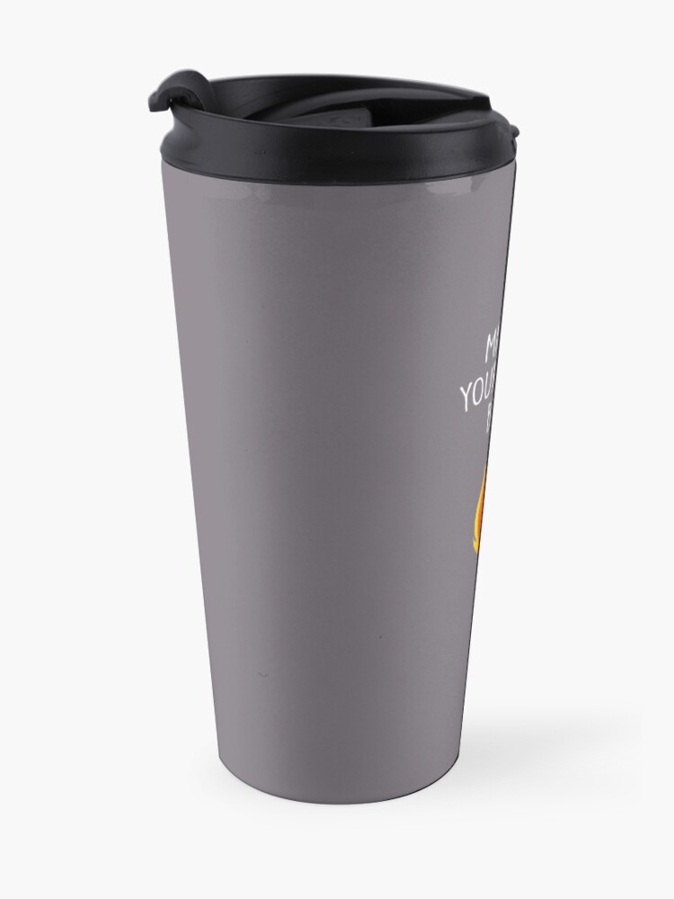 Alternate view of May All Your Bacon Burn Travel Mug