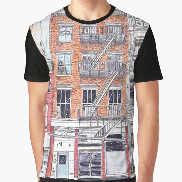 New York tee print with city streets. T-shirt design, graphics