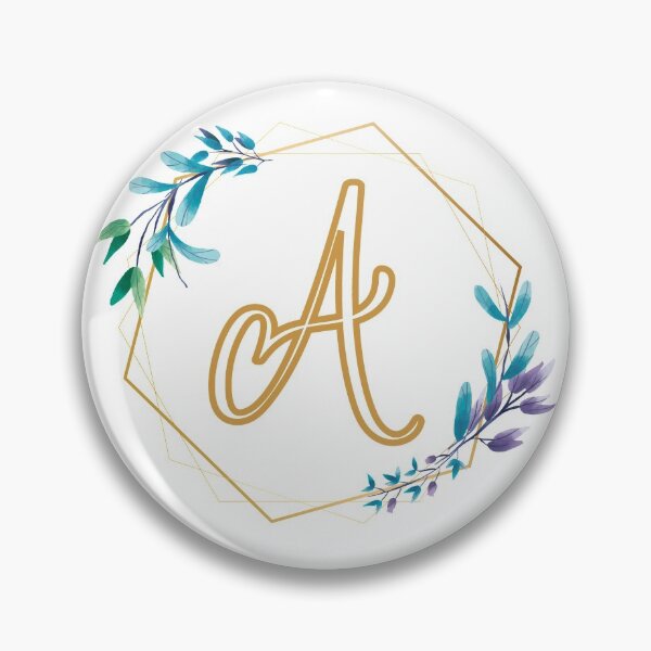 Item preview, Cursive Letter A Floral Frame designed and sold by LetterMom.