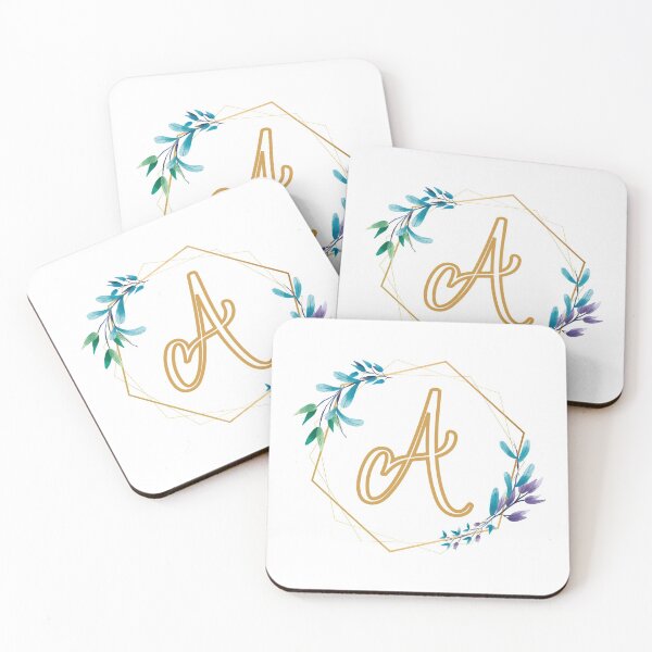 Item preview, Cursive Letter A Floral Frame designed and sold by LetterMom.