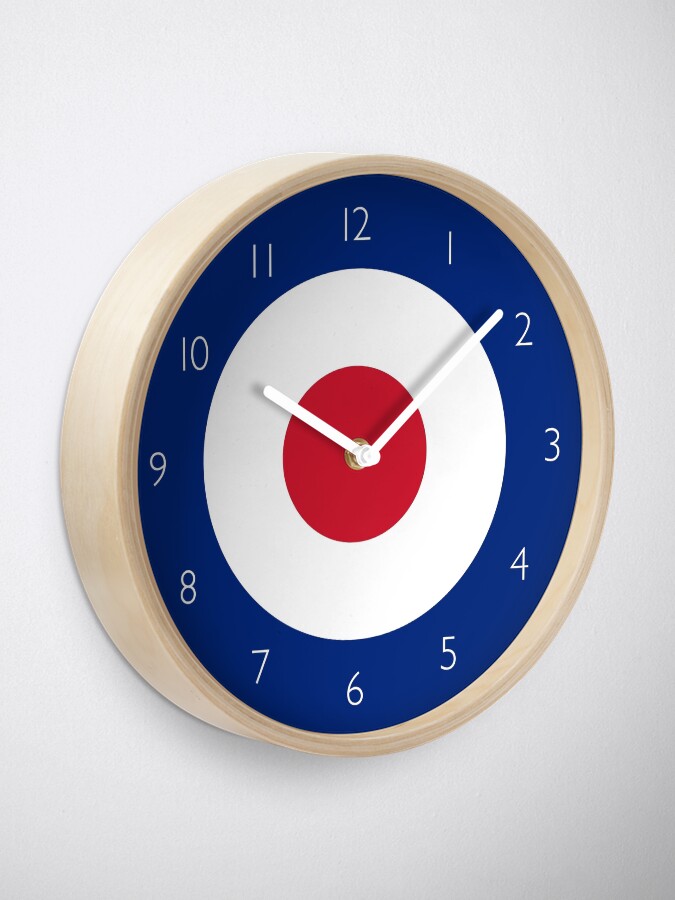 "Mod clock" Clock for Sale by shavenmonkeys Redbubble