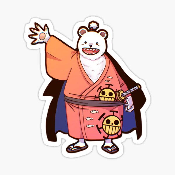 Bepo Polar Bear Mink Heart Pirate One Piece Anime Gem Mint Trading